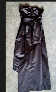 1980s vintage Don Elliot strapless satin dress